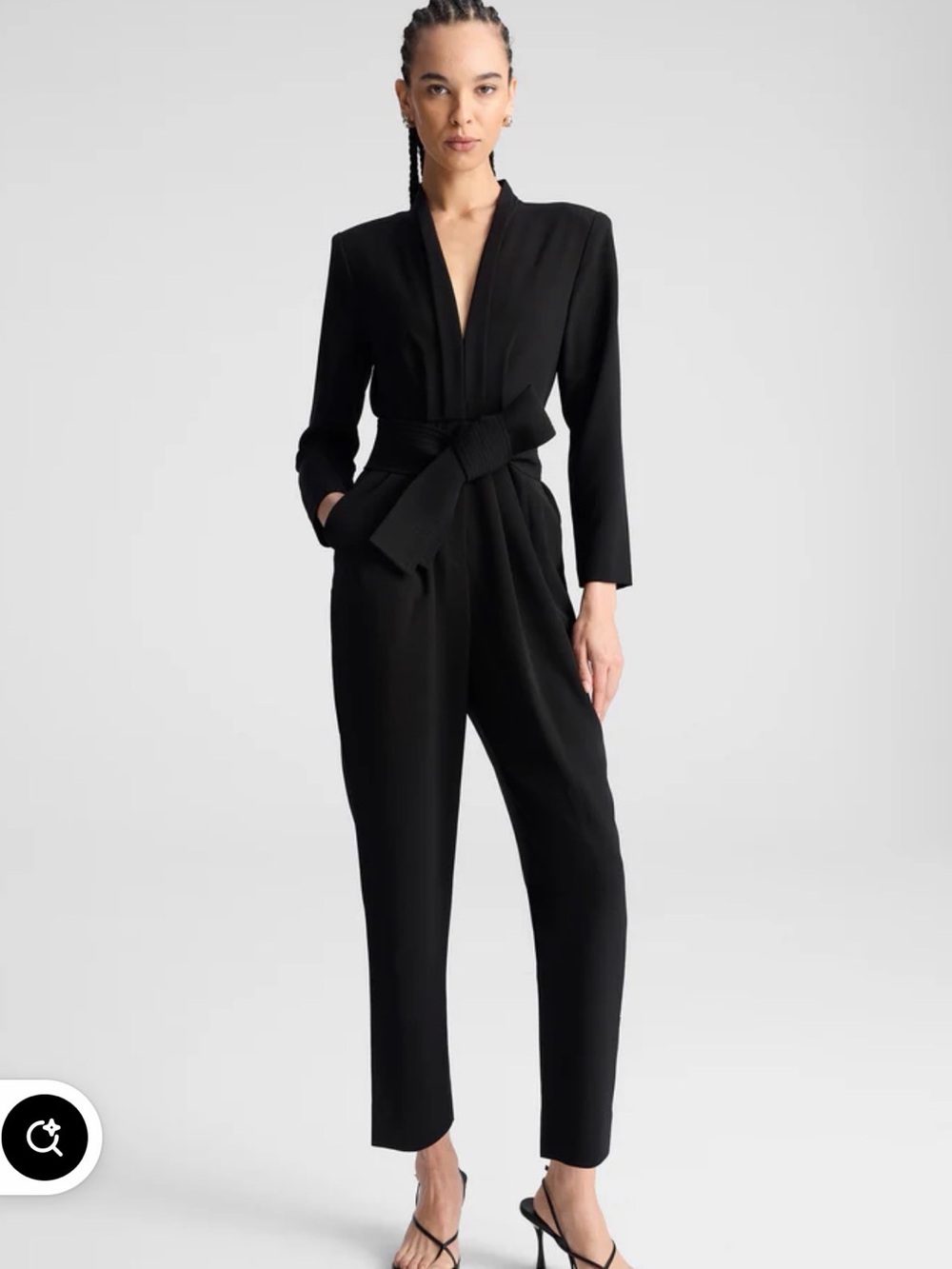 NWT A.L.C. Kieran Crepe Black Jumpsuit Size 4 ORG RETAIL $645